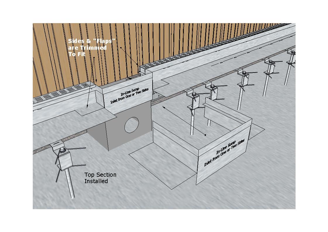E2 In-Line Sump Installation